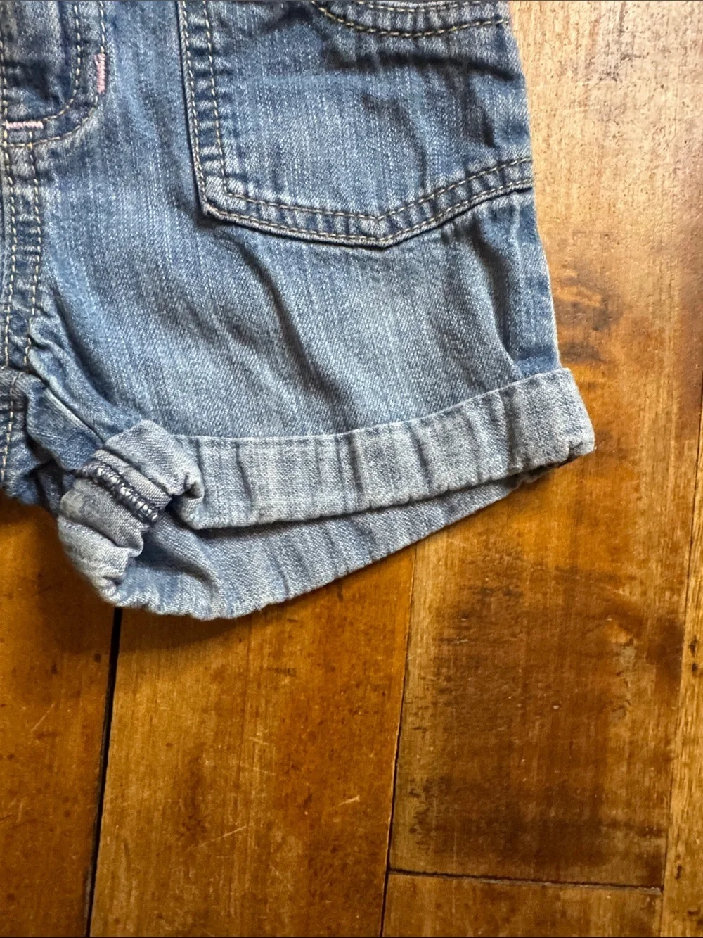 Old Navy Denim Shorts 4T cotton adjustable waist summer beach vacation